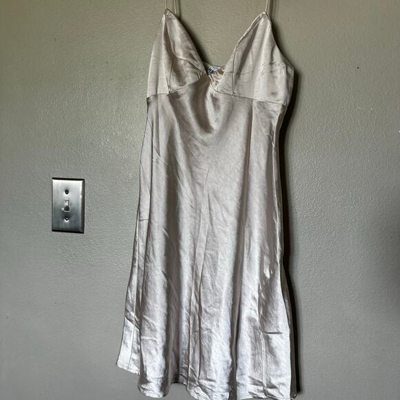 Princess Polly Stargazing Mini Dress Champagne Sz 8 - Picture 4 of 5